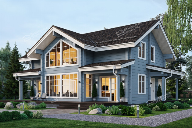 Дом из клееного бруса VZ-348